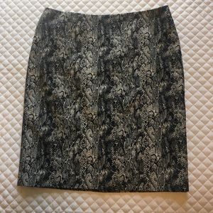 Reduced! Talbots Snakeskin Pencil Skirt
